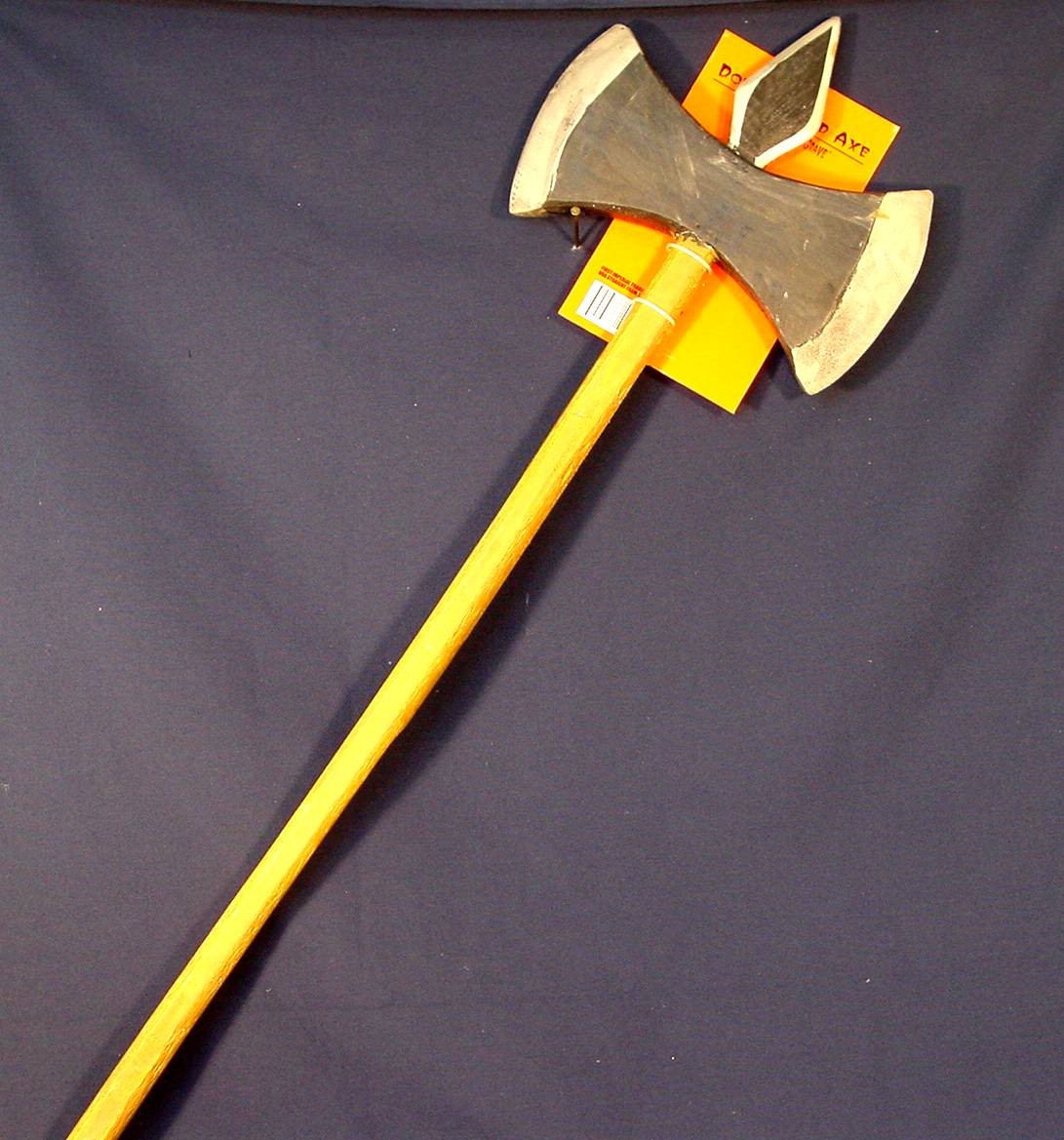 curved double sided axe